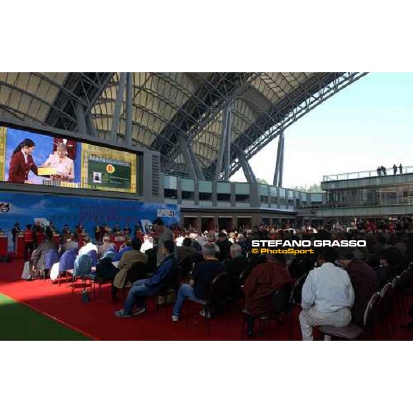  Barrier Draw at New Parade ring of Sha Tin racecourse Hong Kong 9th dec. 2004 ph. Stefano Grasso