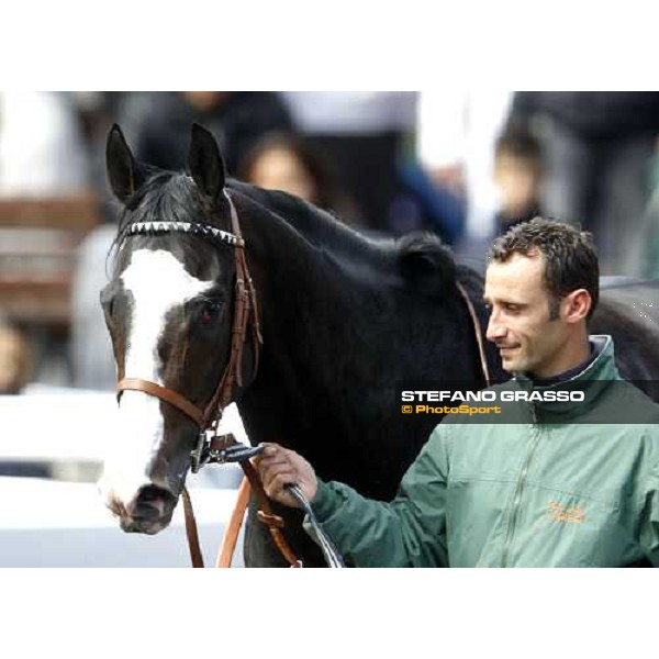 Vedelago walks home after winning the Premio Daumier - Mem.Sbarigia Milano - San Siro galopp racecourse, 8th april 2012 photo Stefano Grasso