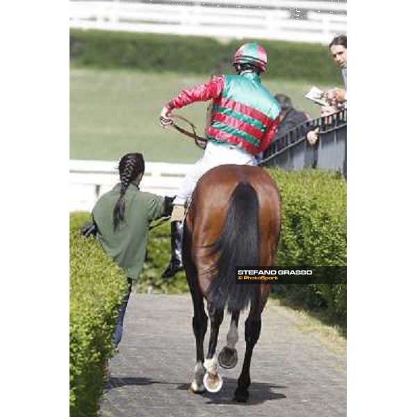 Claudio Colombi on Abaton Rome - Capannelle racecourse, 9th april 2012 photo Stefano Grasso