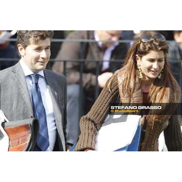 Stefano Botti and Cristiana Brivio Rome - Capannelle racecourse, 9th april 2012 photo Stefano Grasso