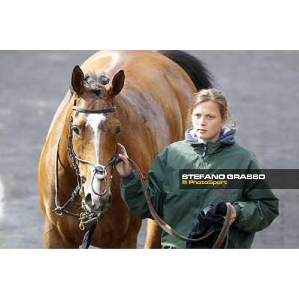 Wedding Fair and her groom after winning the Premio Minstrel Rome - Capannelle racecourse, 9th april 2012 photo Stefano Grasso