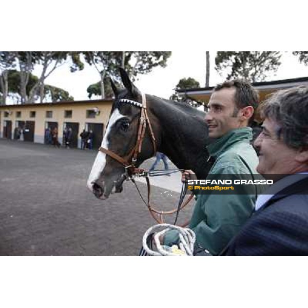 Vedelago returns home after winning the Premio Daumier Rome - Capannelle racecourse, 9th april 2012 photo Stefano Grasso