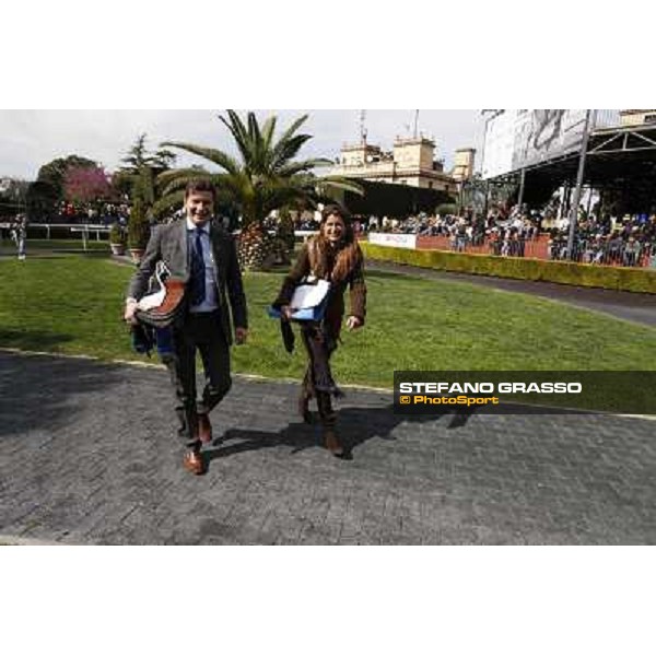 Cristiana Brivio and Stefano Botti Rome - Capannelle racecourse, 9th april 2012 photo Stefano Grasso