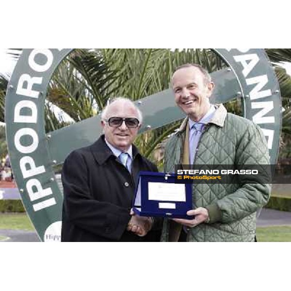 Sergio Scarpellini and Elio Pautasso Rome - Capannelle racecourse, 9th april 2012 photo Stefano Grasso