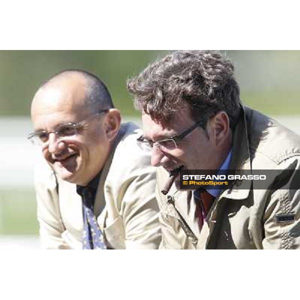 Fabrizio Camici and Marco Vizzardelli Milano - San Siro galopp racecourse, 8th april 2012 photo Stefano Grasso