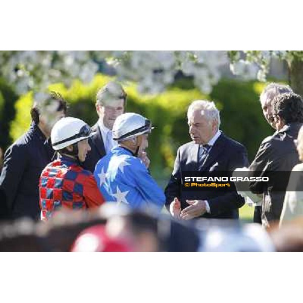 Alduino and Stefano Botti, with Mario Esposito and Luca Maniezzi Milano - San Siro galopp racecourse, 8th april 2012 photo Stefano Grasso