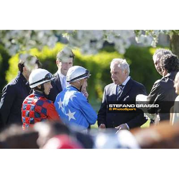 Alduino and Stefano Botti, with Mario Esposito and Luca Maniezzi Milano - San Siro galopp racecourse, 8th april 2012 photo Stefano Grasso