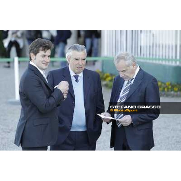 Stefano, Giuseppe and Alduino Botti Milano - San Siro galopp racecourse, 8th april 2012 photo Stefano Grasso