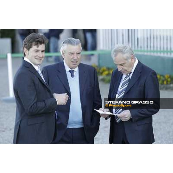 Stefano, Giuseppe and Alduino Botti Milano - San Siro galopp racecourse, 8th april 2012 photo Stefano Grasso