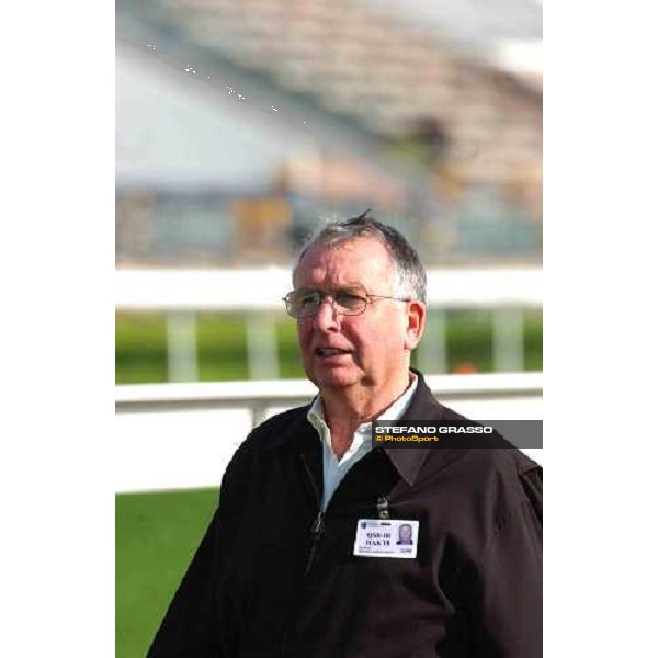 trainer Michael Jarvis morning track works at Sha Tin Hong Kong 10th dec.2004 ph. Stefano Grasso