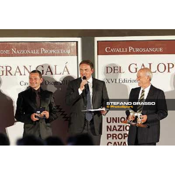 Gran Galà del Galoppo - Cavalli da Oscar 2011 - Dirk Furhmann, Stefano Luciani, Franco Contu Rome - Terrazza Derby at Capannelle racecourse, 16th april 2012 photo Stefano Grasso