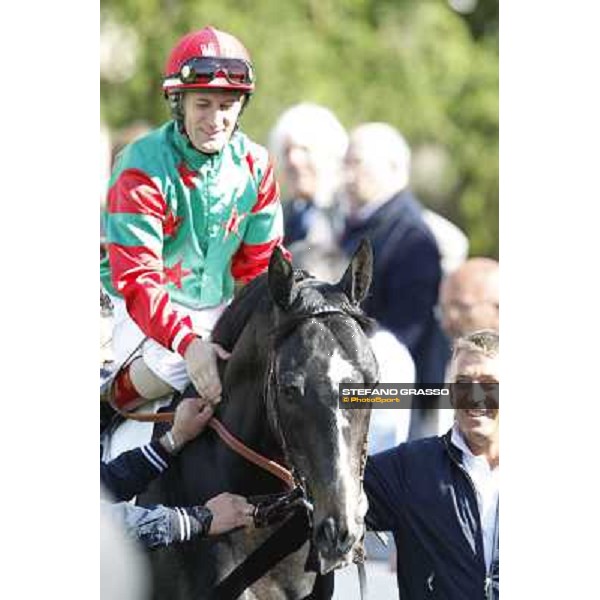 Mirco Demuro and Sopran Montieri Milano - San Siro galopp racecourse, 22nd april 2012 photo Stefano Grasso