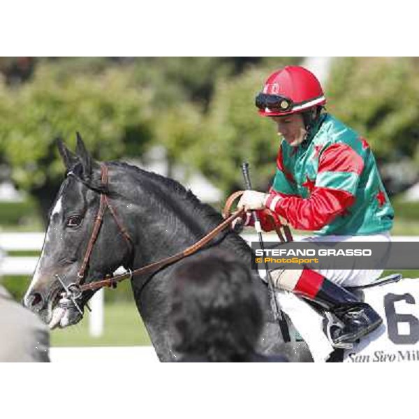 Mirco Demuro and Sopran Montieri Milano - San Siro galopp racecourse, 22nd april 2012 photo Stefano Grasso