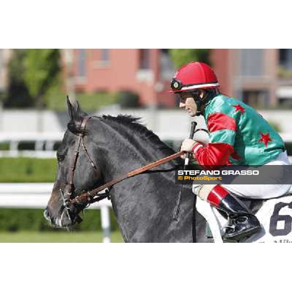 Mirco Demuro and Sopran Montieri Milano - San Siro galopp racecourse, 22nd april 2012 photo Stefano Grasso