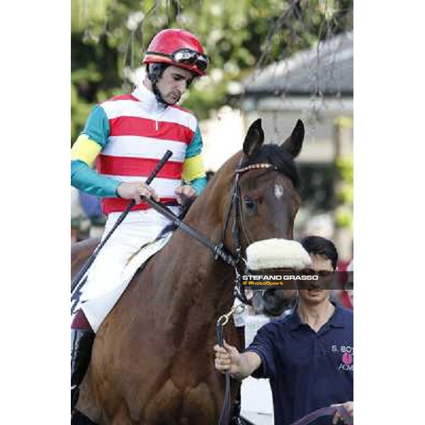 Fabio Branca on Smoking Joe Milano - San Siro galopp racecourse, 22nd april 2012 photo Stefano Grasso