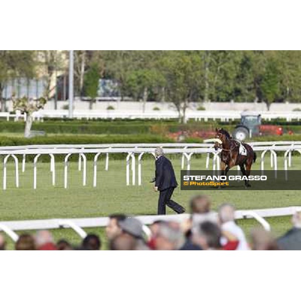 Alduino Botti and Mister Sandro Milano - San Siro galopp racecourse, 22nd april 2012 photo Stefano Grasso