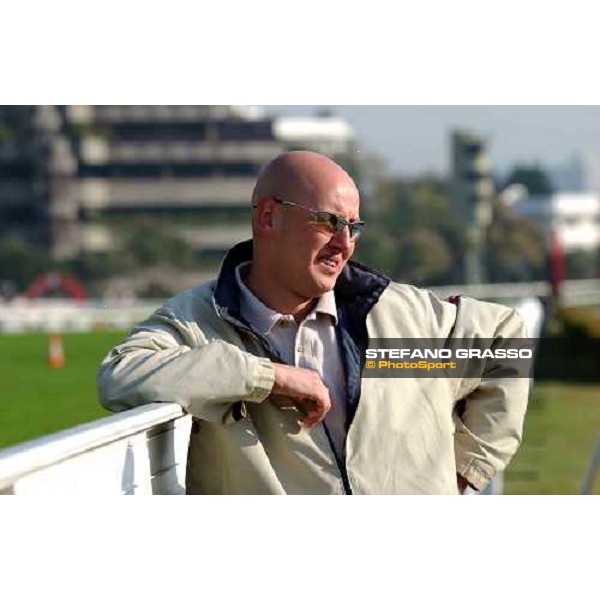 trainer Andreas Schutz morning track works at Sha Tin Hong Kong 10th dec.2004 ph. Stefano Grasso