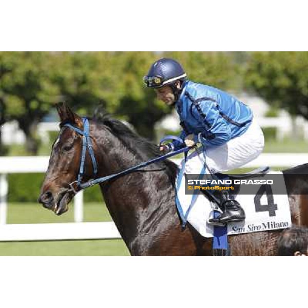 Mirco Demuro on Aser Milano - San Siro galopp racecourse, 22nd april 2012 photo Stefano Grasso