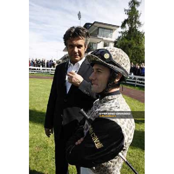 Bruno Grizzetti with Mirco Demuro Milano - San Siro galopp racecourse, 22nd april 2012 photo Stefano Grasso