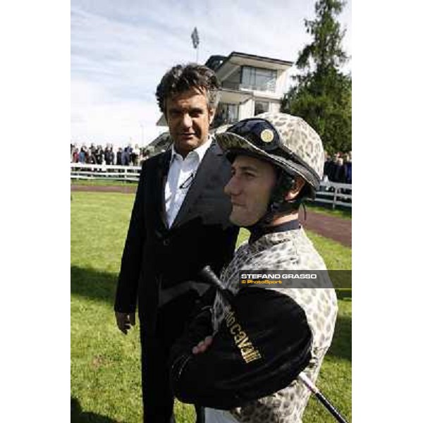 Bruno Grizzetti with Mirco Demuro Milano - San Siro galopp racecourse, 22nd april 2012 photo Stefano Grasso