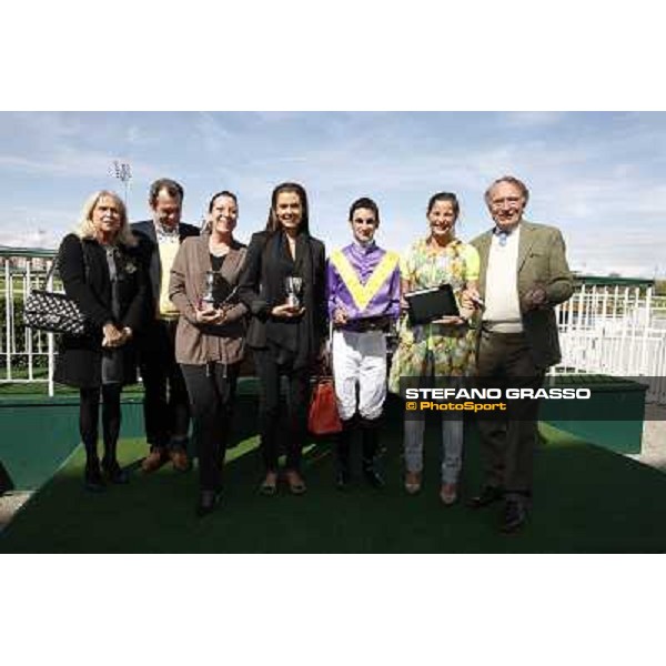 The winning connection of Premio Ambrosiano Milano - San Siro galopp racecourse, 22nd april 2012 photo Stefano Grasso