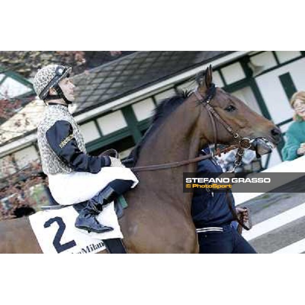 Mirco Demuro on Frankenstein Milano - San Siro galopp racecourse, 22nd april 2012 photo Stefano Grasso