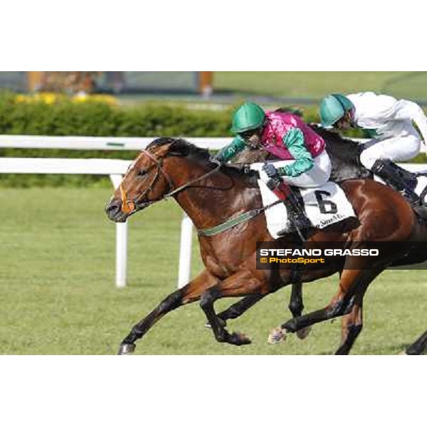 Bibock winner of Premio Torreggio Milano - San Siro galopp racecourse, 22nd april 2012 photo Stefano Grasso