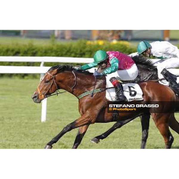 Bibock winner of Premio Torreggio Milano - San Siro galopp racecourse, 22nd april 2012 photo Stefano Grasso