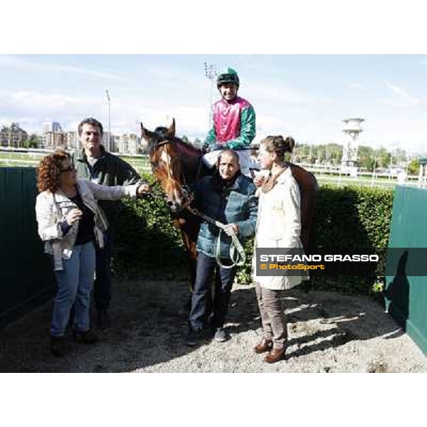 Bibock winner of Premio Torreggio Milano - San Siro galopp racecourse, 22nd april 2012 photo Stefano Grasso