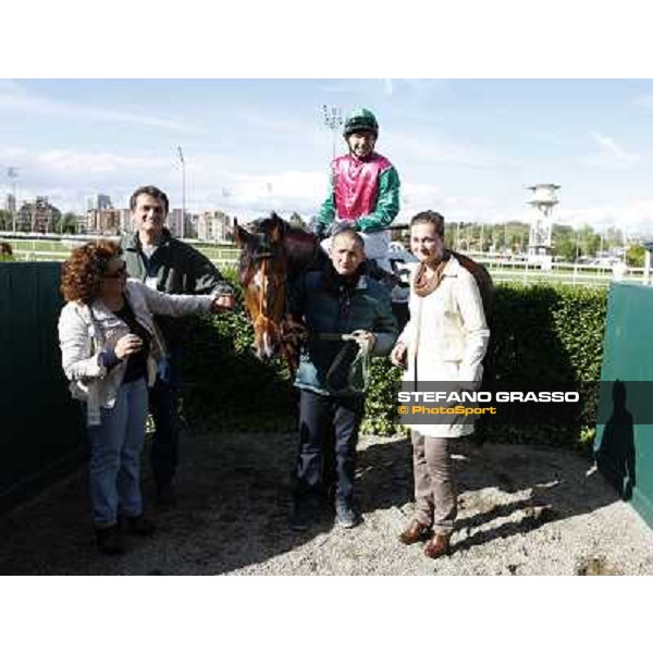 Bibock winner of Premio Torreggio Milano - San Siro galopp racecourse, 22nd april 2012 photo Stefano Grasso