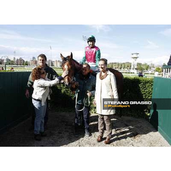 Bibock winner of Premio Torreggio Milano - San Siro galopp racecourse, 22nd april 2012 photo Stefano Grasso