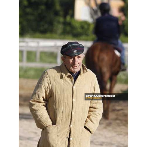 Luigi Camici pictured at Capannelle training tracks during the morning track works Rome - Capannelle training tracks - 24th april 2012 ph.Stefano Grasso