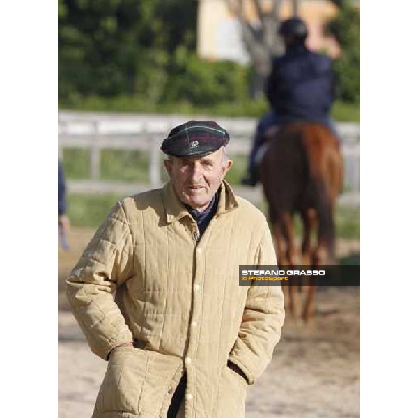 Luigi Camici pictured at Capannelle training tracks during the morning track works Rome - Capannelle training tracks - 24th april 2012 ph.Stefano Grasso