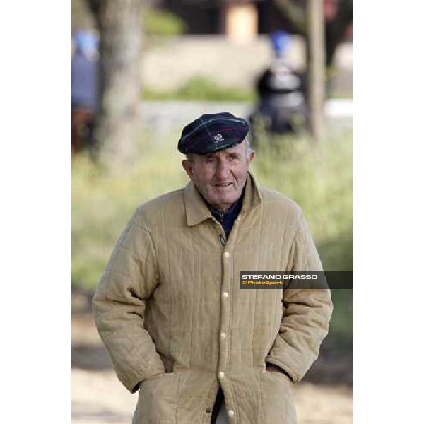 Luigi Camici pictured at Capannelle training tracks during the morning track works Rome - Capannelle training tracks - 24th april 2012 ph.Stefano Grasso