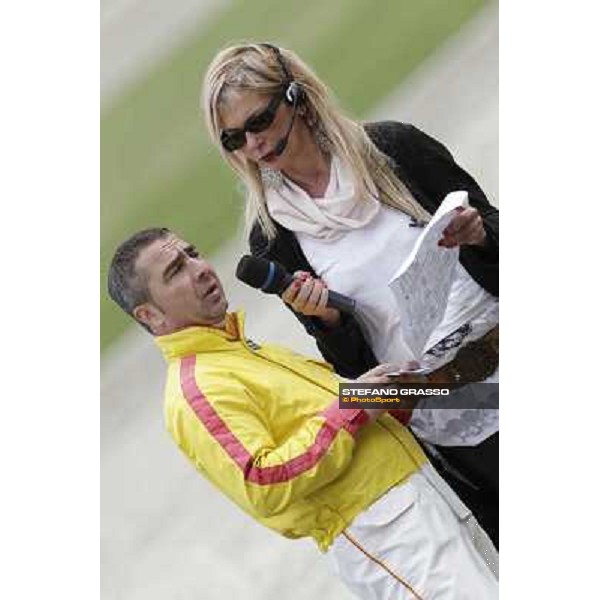 Francesca Casoli and Giuseppe Lombardo jr. Milano - San Siro trot racecourse, 25th april 2012 ph.Stefano Grasso