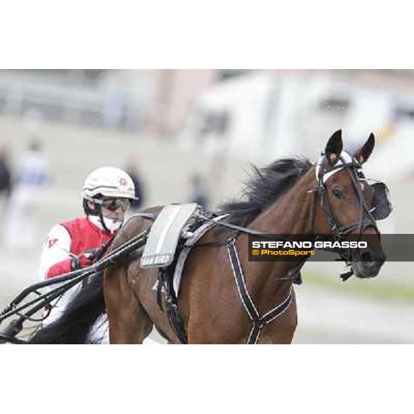 Jos Veerbeck and Potenza Om Milano - San Siro trot racecourse, 25th april 2012 ph.Stefano Grasso