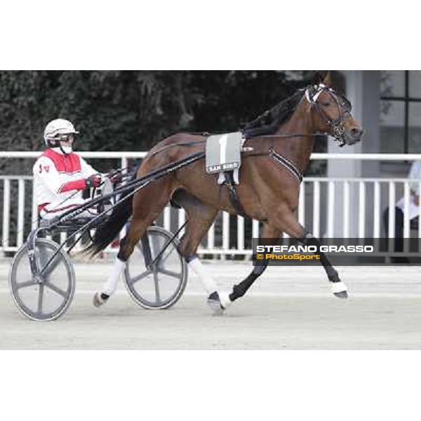 Jos Veerbeck and Potenza Om Milano - San Siro trot racecourse, 25th april 2012 ph.Stefano Grasso