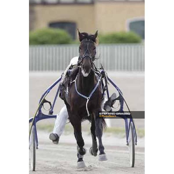 Enrico Bellei and Obama Gar Milano - San Siro trot racecourse, 25th april 2012 ph.Stefano Grasso