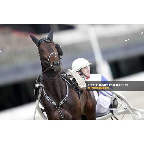 Mauro Baroncini and Orione degli Dei Milano - San Siro trot racecourse, 25th april 2012 ph.Stefano Grasso