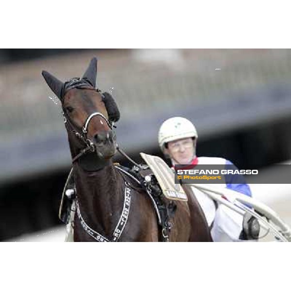 Mauro Baroncini and Orione degli Dei Milano - San Siro trot racecourse, 25th april 2012 ph.Stefano Grasso
