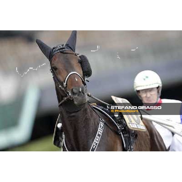 Mauro Baroncini and Orione degli Dei Milano - San Siro trot racecourse, 25th april 2012 ph.Stefano Grasso