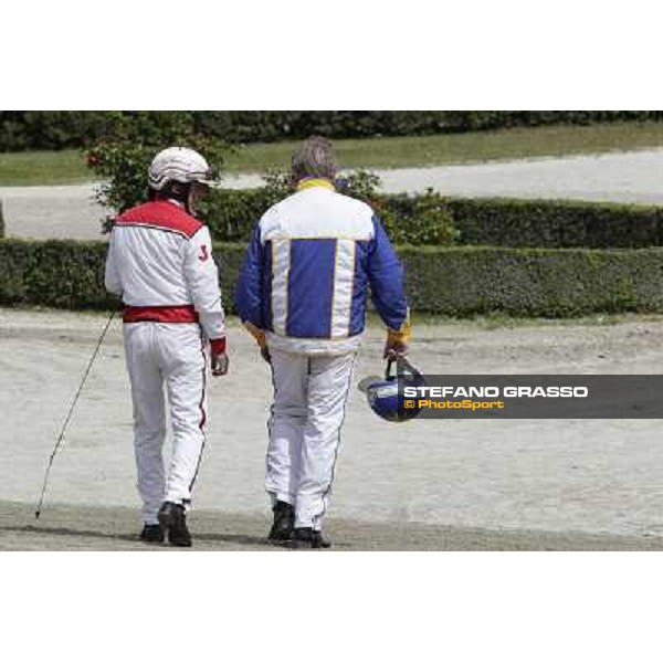 Jos Veerbeck and Holger Helhert Milano - San Siro trot racecourse, 25th april 2012 ph.Stefano Grasso