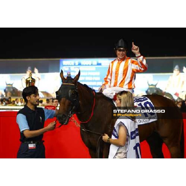 Dubai World Cup - Al Quoz Sprint - winner Craig Williams on Ortensia Dubai - Meydan racecourse 31st march 2012 ph.Jean Charles Briens