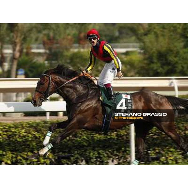 Umberto Rispoli on Rulership wins the Audemars Piguet QEII Cup Hong Kong - Sha Tin racecourse 29th april 2012 ph.courtesy Hong Kong Jockey Club