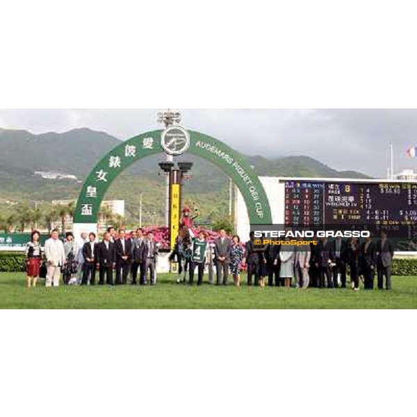 Umberto Rispoli on Rulership wins the Audemars Piguet QEII Cup Hong Kong - Sha Tin racecourse 29th april 2012 ph.courtesy Hong Kong Jockey Club
