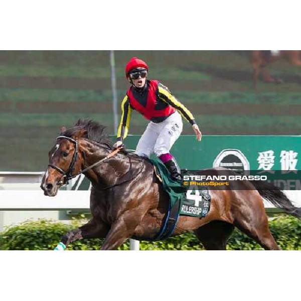 Umberto Rispoli on Rulership wins the Audemars Piguet QEII Cup Hong Kong - Sha Tin racecourse 29th april 2012 ph.Lo Chun Kit