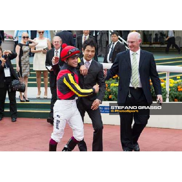 Umberto Rispoli on Rulership wins the Audemars Piguet QEII Cup Hong Kong - Sha Tin racecourse 29th april 2012 ph.Lo Chun Kit