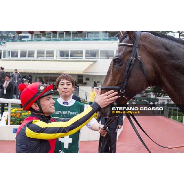 Umberto Rispoli on Rulership wins the Audemars Piguet QEII Cup Hong Kong - Sha Tin racecourse 29th april 2012 ph.Lo Chun Kit