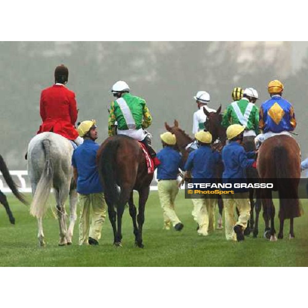 The Cathay Pacific Hong Kong Cup Rakti before the start Sha Tin - Hong Kong 12th dec. 2004 ph. Stefano Grasso