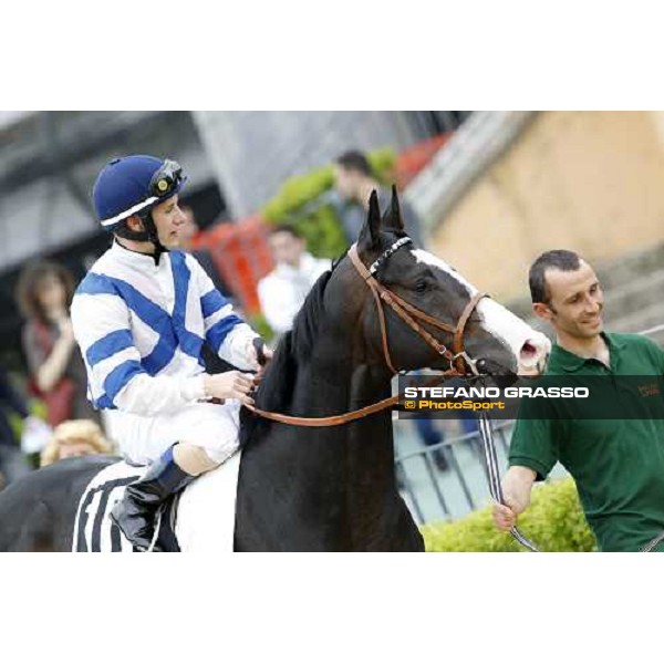Mirco Demuro on Vedelago Rome Capannelle racecourse, 29th april 2012 ph.Stefano Grasso